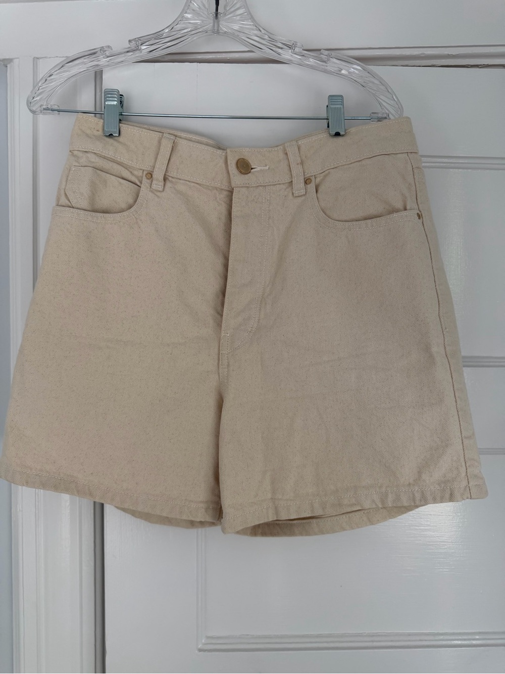 ZARA MOM FIT DENIM SHORTS